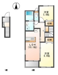 大村駅 徒歩7分 2階の物件間取画像